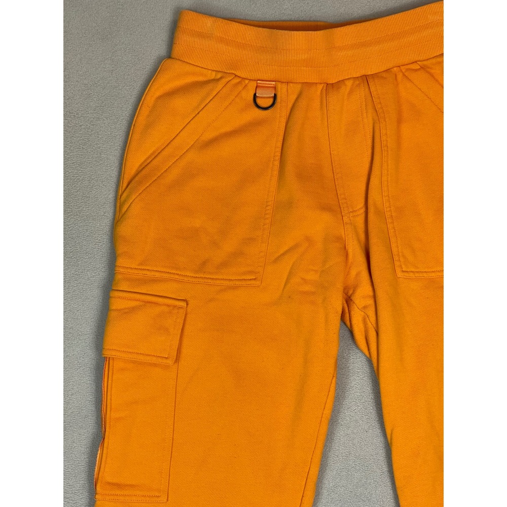 Alo Yoga Orange Cargo Sweatpants Joggers Size S Cotton Blend Activewear - Picture 3 of 14